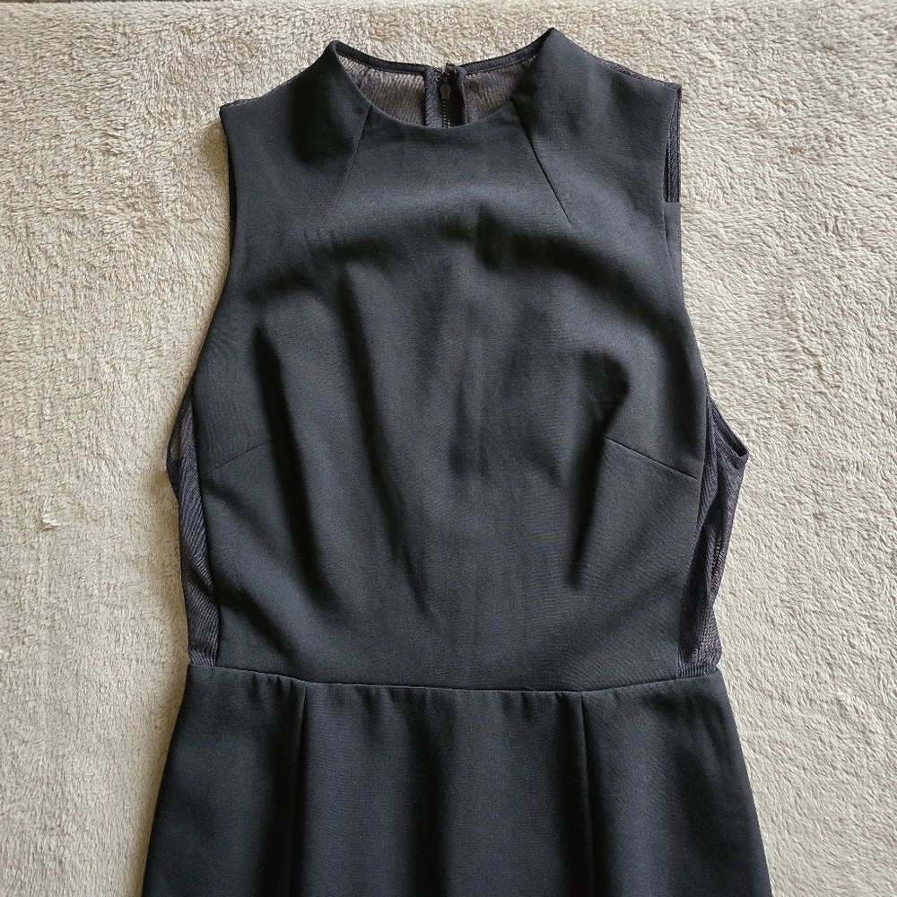 Alice + Olivia Employed Black Sheath Sleevless Midi Dress size 8 - Picture 4 of 14